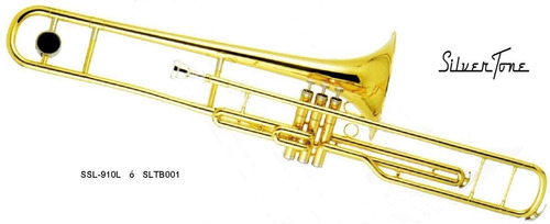 Trombon De Embolo Laqueado Silvertone Sltb001 Nuevo Envio G.