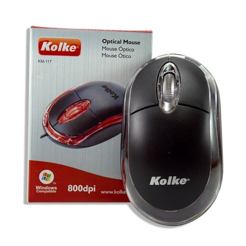 Mouse Optico Kolke Usb Con Luz Km-117 - Ub