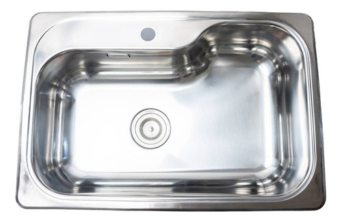 Pileta Bacha Cocina Simple Acero Diva H71 70x47,5x21 Cm