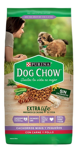 Alimento Dog Chow Cachorros Minis Y Pequeños Carne De 1.5kg