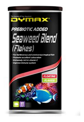 Dymax Seaweed Blend Flakes 20g Alimento Para Peces Marinos