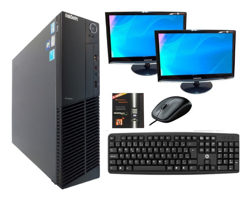 Imagem 1 de 7 de Computador Desktop Intel I5 8gb Hd 500 + 2 Monitores + Wi-fi