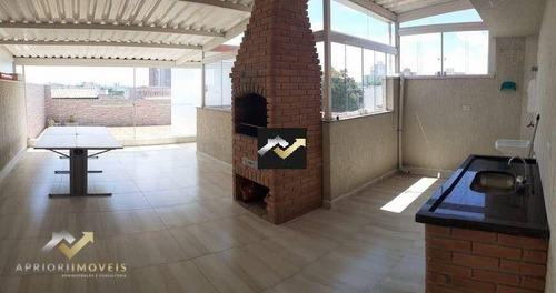Imagem 9 de 27 de Cobertura Com 2 Dormitórios À Venda, 122 M² Por R$ 450.000 - Vila Homero Thon - Santo André/sp - Co1409
