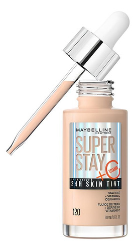 Superstay | Base De Maquillaje + Vitamina C | 24h Skin Tint Tono 120 Light With Neutral Warm