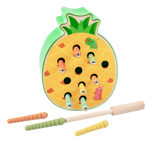 Juego De Atrapar Formas De Piña, Hermoso Juguete De