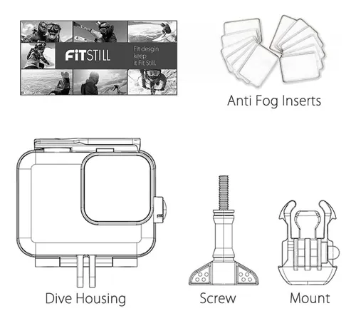 Carcasa 360 Impermeable Sumergible 60mts Para Gopro Hero 8