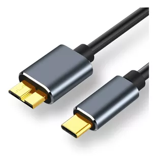 Cable Usb C A Micro B 3.1 5 Gb 3a Para Disco Duro 0.5 Metros