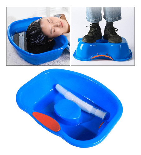 Fregadero De La Bandeja De La Tina Del Lavabo Del Pelo Azul