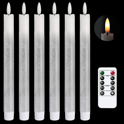 Dromance Led Sin Llama Velas Conicas A Pilas Con Control Re