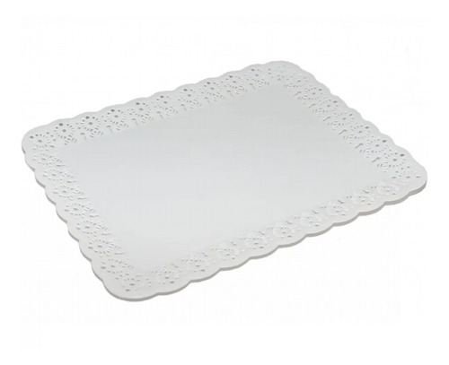 Bandeja Plastica Rectangular Posa Torta Filigrana 3kg Unidad