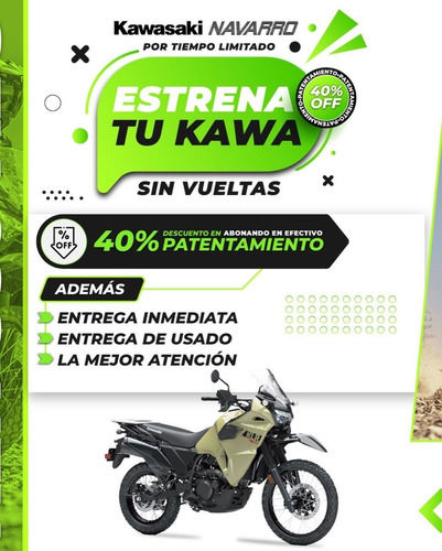 Imagen 6 de 23 de Kawasaki Klr 650 2023 12 Pagos En Pesos Entrega En El Dia!