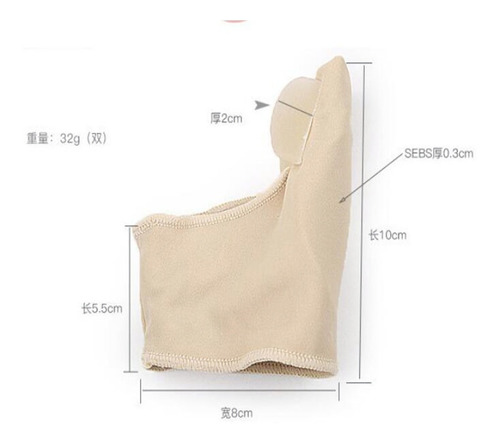 Protetor Para Os Pés Em Tecido Com Elastano Com Separador