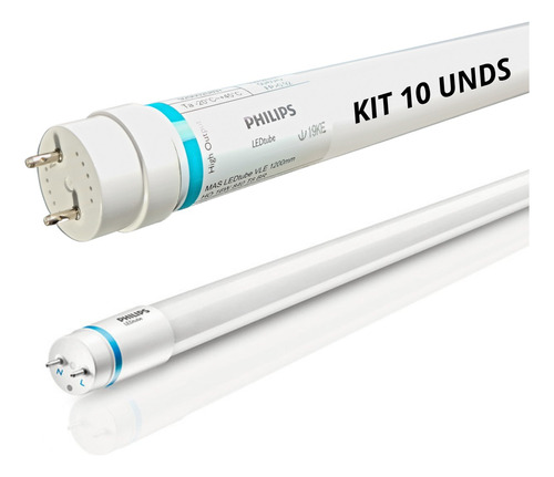 Kit 10 Lâmpadas Led Masterledtube 16w 120cm 4000k T8 Philips