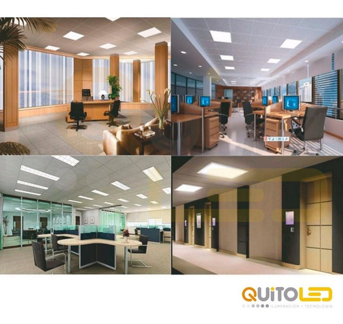 Panel Lampara Led 60x60 48w Ultraslim Decoracion Cálida