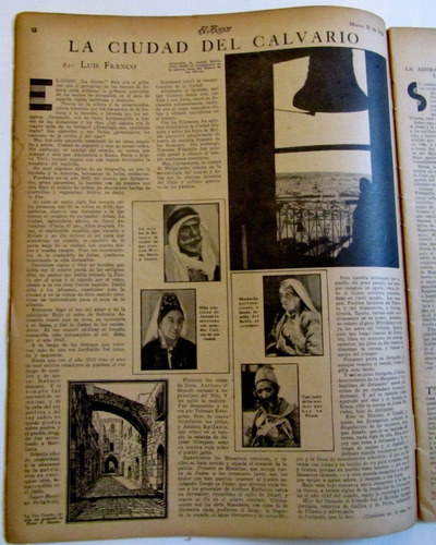 1932 Luis Franco La Ciudad Del Calvario Revista El Hogar