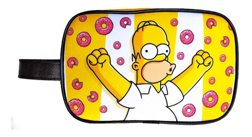 Imagen 4 de 7 de Kit Matero Neceser Los Simpsons Termo Azucarera Mate Madera