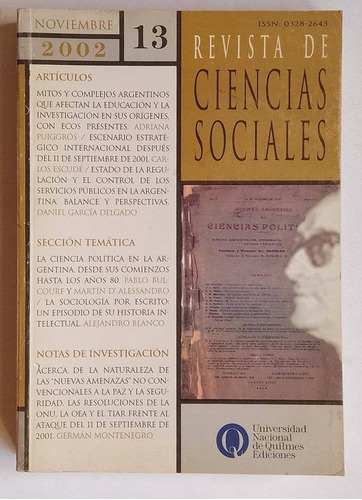 Revista De Ciencias Sociales, Unqui, 2002