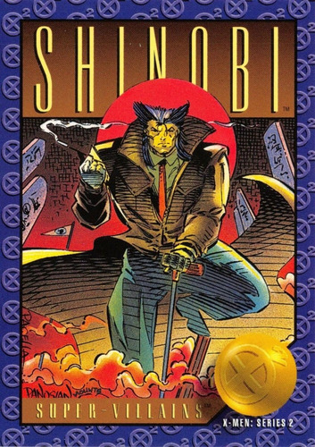 Estampa Tarjeta Marvel Xmen 1993 Series 2 Sky Shinobi # 75