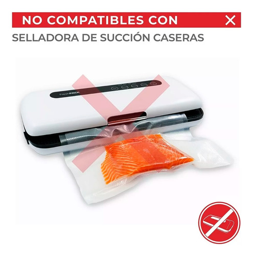 Bolsas Lisas Para Sellar Al Vacío 20x20 Cm 70 Micras 100 Und