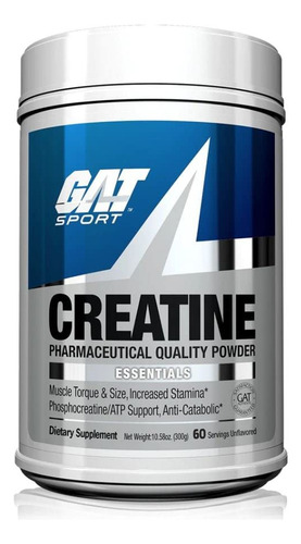 Creatina Monohidratada Em Pó Gat Sport Strength 60 Porções