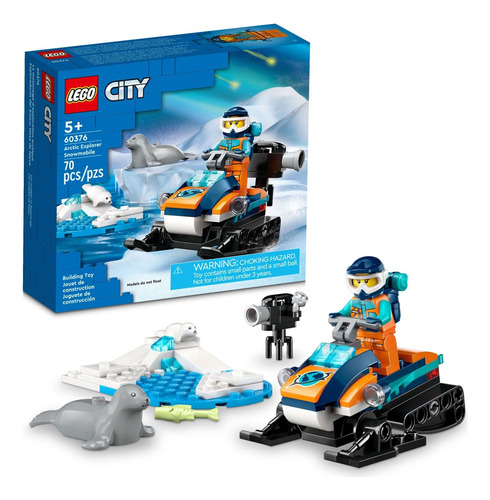 Lego City Arctic Explorer Snowmobile 60376 Set De Construcci