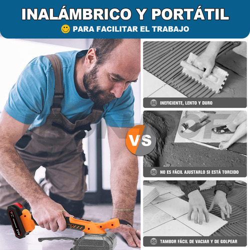Ironhoof SLMXF074YE Niveladores Porcelanato Vibrador Azulejo 5 Velocidades