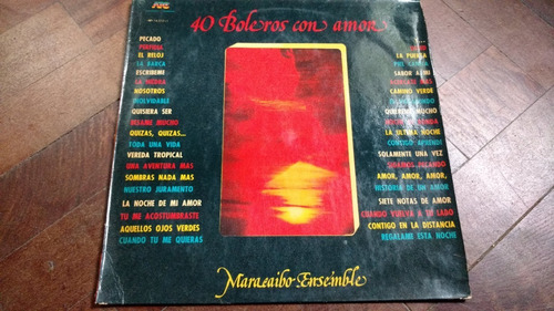 Colección Lp Vinilo Disco 40 Boleros Con Amor