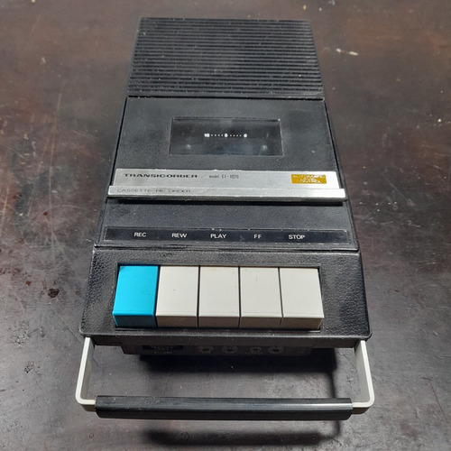 Imagem 2 de 9 de Gravador Cassete Antigo Transicorder Gira Nas Engasga A Fita