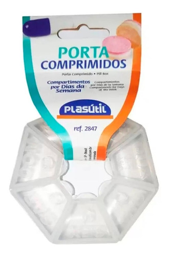 Imagem 4 de 5 de Caixa Porta Comprimido Medicamento Organizador Semana Diário