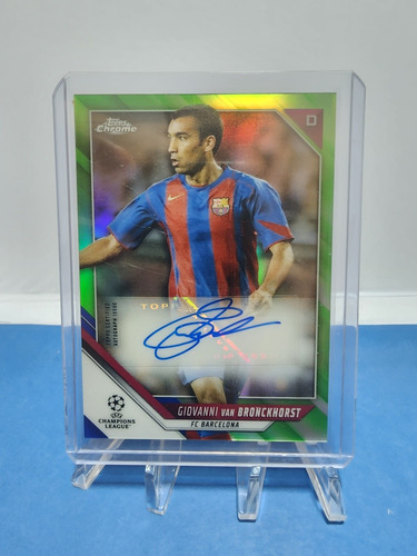 Barajita Topps Autografiada Por Giovanni Van Bronckhorst 