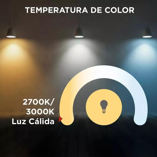 Pack 3 Foco Led Empotrados Basculante 5w Luz Cálida Blanco