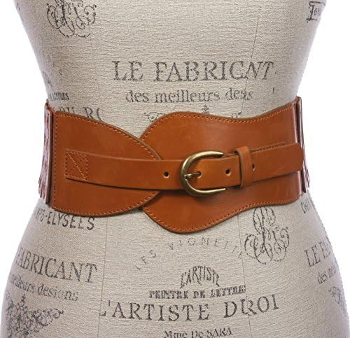 Cinturón Elástico A La Moda Con 3 Cintura Ancha Para Mujer,