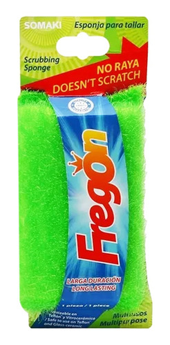 Fregon Fibra Esponja Multiusos 12 Piezas Colores