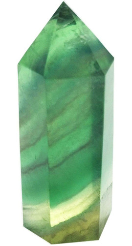 Varitas De Cristal De Fluorita Verde Curativa  Puntiagudas Y