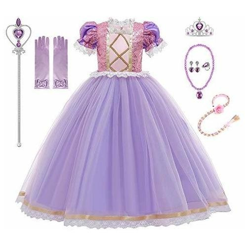 Vestido Princesa Sofia Para Niña Con Accesorios