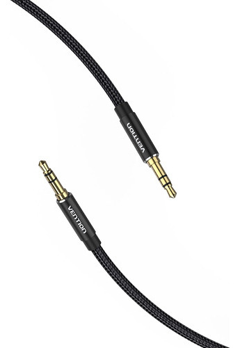 Cable De Audio Auxiliar 3.5mm Vention Nylon Negro 3m