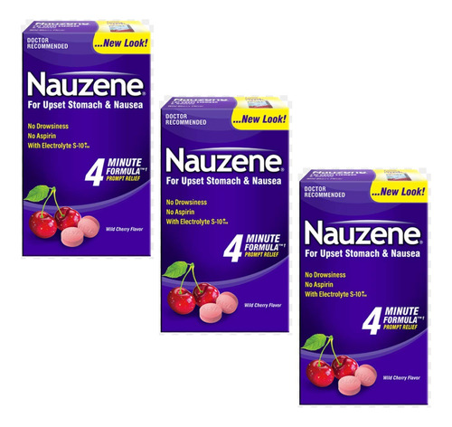 Nauzene Tabletas Masticables Para Aliviar Las Nauseas, 40 Un