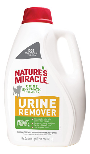 Nature's Miracle Removedor De Orina Para Perros, 128 Onzas,