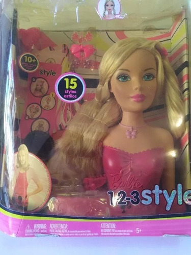 Barbie Styling Head Cabeza Para Peinar 123 Style 2008