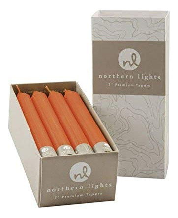 Velas Cónicas De Terracota De 7 , Naranja