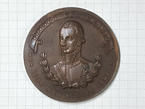 Medalla Oran Fundacion De La Ciudad 1794-1894 74gr 55mm