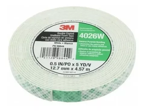 3M™ Cinta de Uretano Espuma de Doble Capa 4026, Natural, 3/4 ″ x