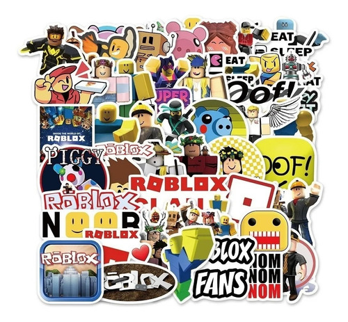 Imagen 4 de 4 de Roblox - Set De 50 Stickers / Calcomanias / Pegatinas