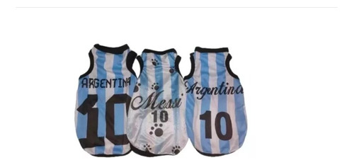 Camiseta Argentina Sin Mangas Para Perros Talle 2 Maxscotas 