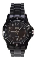 Comprar Reloj Unisex John L Cook Analogo Pulsera Mujer Hombre 3649 Malla Negro Bisel Negro Fondo Negro
