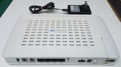 Módem De Fibra Óptica Router Zhone Gpon 4 Port Wifi 802.11n 