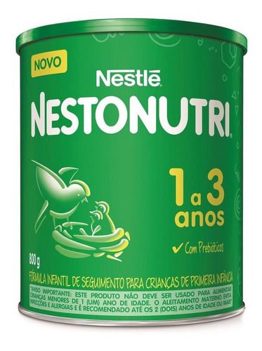 Fórmula infantil em pó Nestlé Nestonutri Composto Lácteo en lata de 1 de 800g - 12 meses a 3 anos