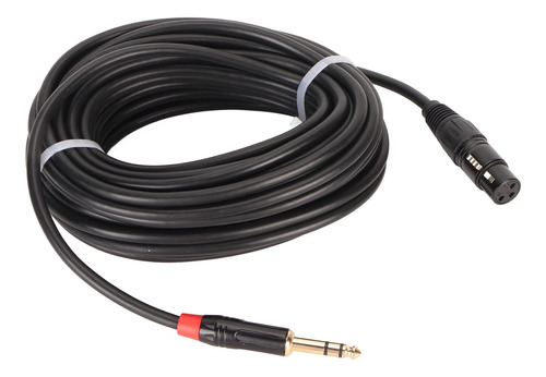 Cable De Micrófono Xlr Hembra A 1/4 De Pulgada 6,35 Mm Profe