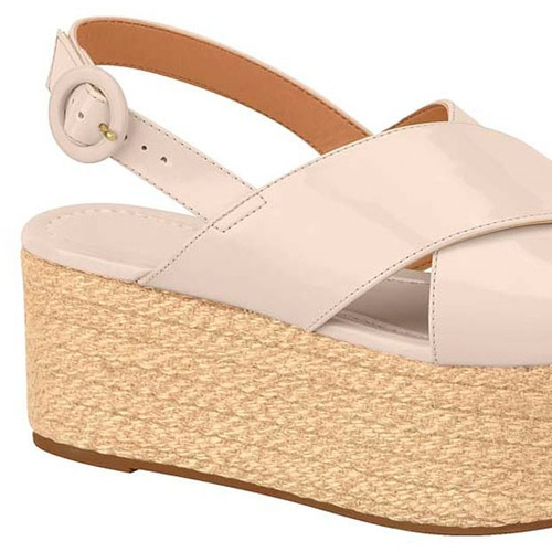 tênis flatform vizzano espadrille caramelo