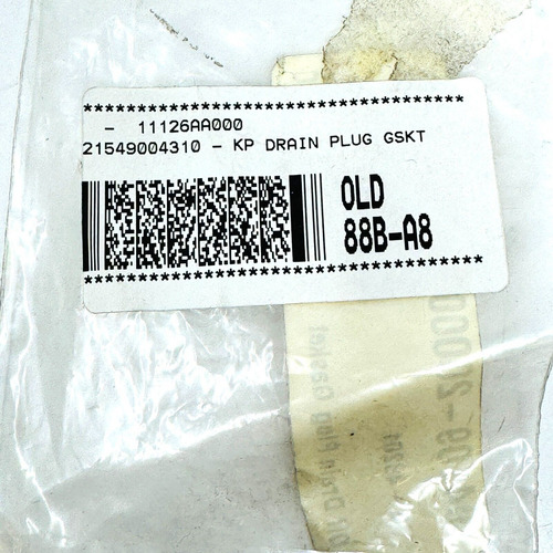 Kp Engine 2 Pieces Oil Drain Plug Gasket 11126aa000 Bbh